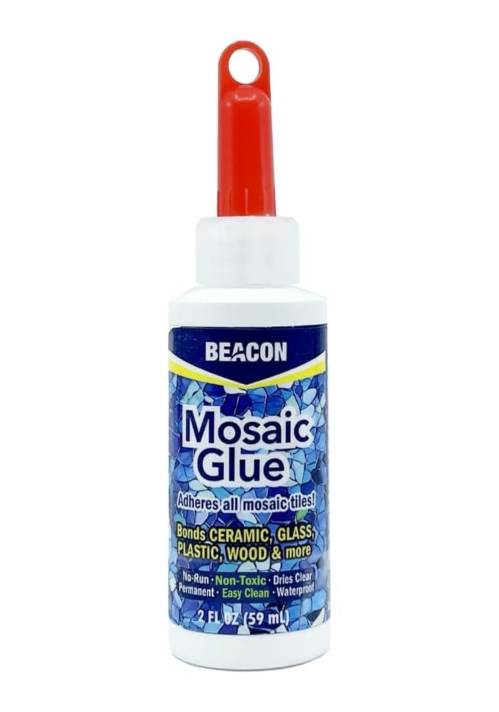 Beacon Mosaic Glue 59 ml - Strong Adhesive for Plastic, Porcelain, Glass & Metal - Image 1