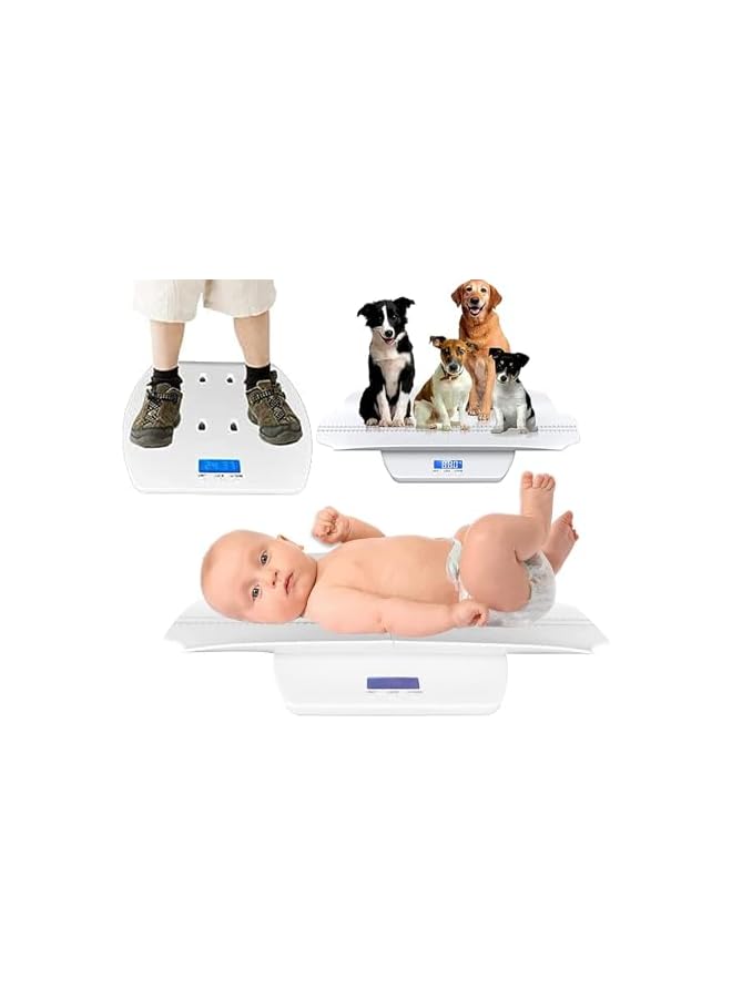 promass Baby Scales for Weighing, Multifunctional Digital Scale for Weighing in Pounds, Ounces, or Kilograms up to 100KG, Folding Scale with Hold Function, Pet Scale for Cats and Dogs - Image 2