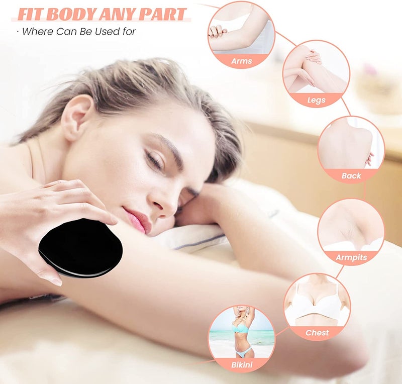Deoxys Crystal Hair Eraser for Women and Men Deoxys Magic Hair Remover Painless Exfoliation Magic Hair Removal Tool Crystal Hair Remover for Arms Legs - Image 2