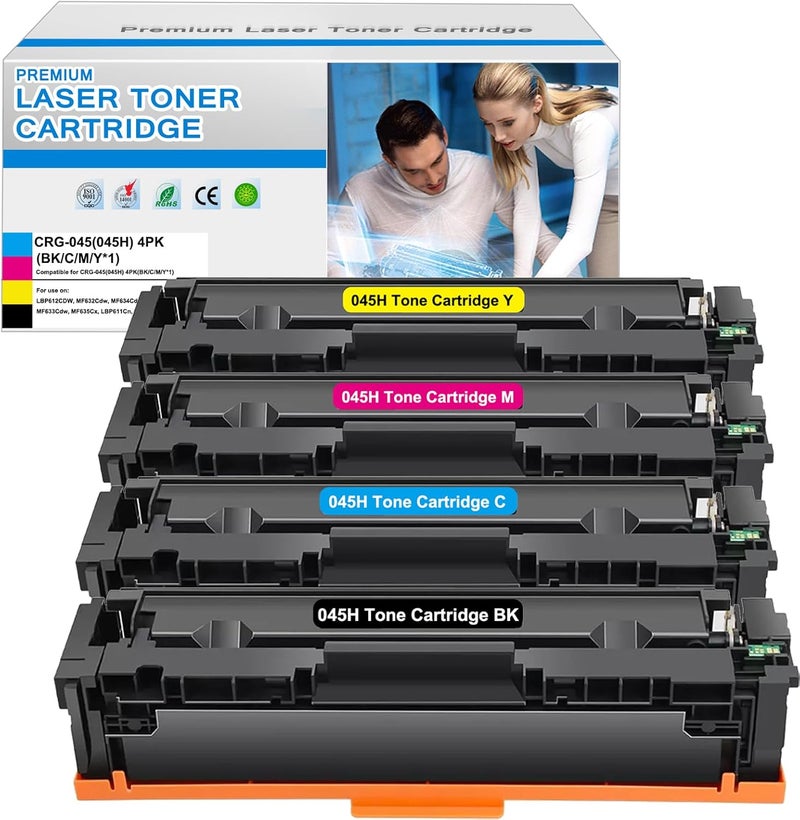 Compatible For Canon Crg-045H 045H 045 Toner Cartridge For Canon I-Sensys Mf635Cx Lbp613Cdw Lbp611Cn Mf631Cn Mf633Cdw Imageclass Mf632Cdw Mf634Cdw Lbp612Cdw - Image 1