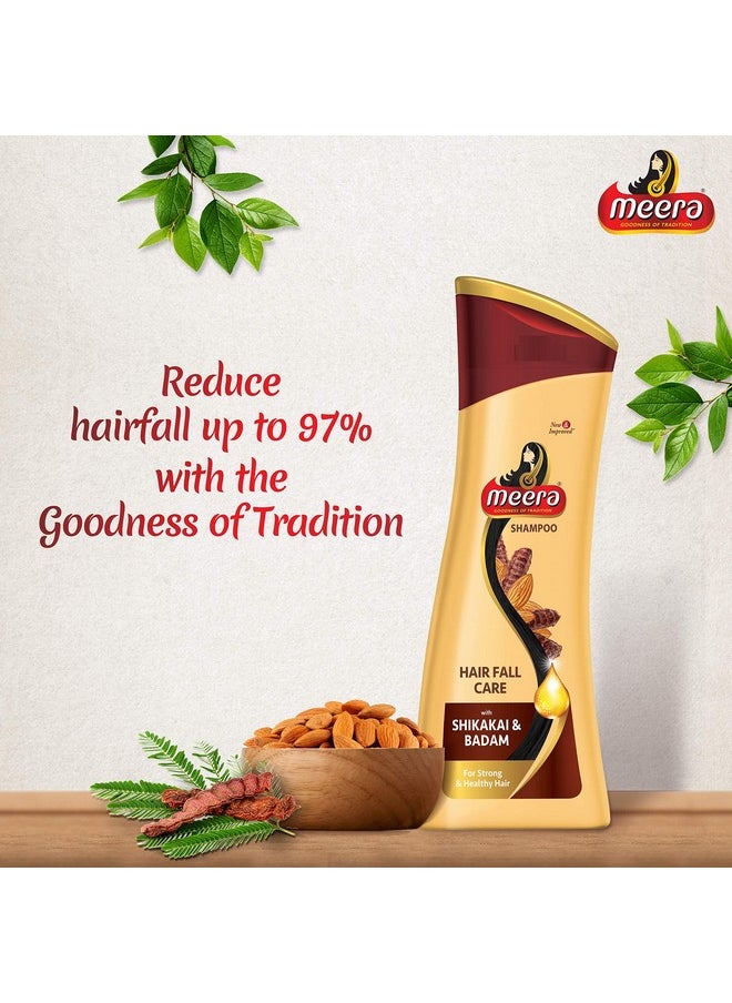 MEERA Hairfall Care Shampoo, Goodness Of Badam & Shikakai, For Strong & Healthy Hair, For Men And Women, Paraben Free, 180 Ml  - Image 5