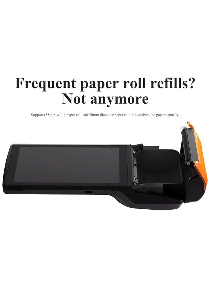 SUNMI - Sunmi V2 POS Terminal with Receipt Printer, Speaker, Camera and Barcode Scanner All in One Handheld PDA Printer, Android 7.1 System, Support 4G, WiFi and Bluetooth - Image 1