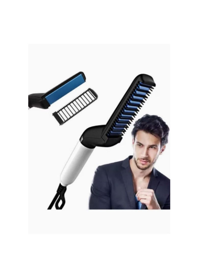 Multifunctional Beard Straightener Comb White/black - Image 2