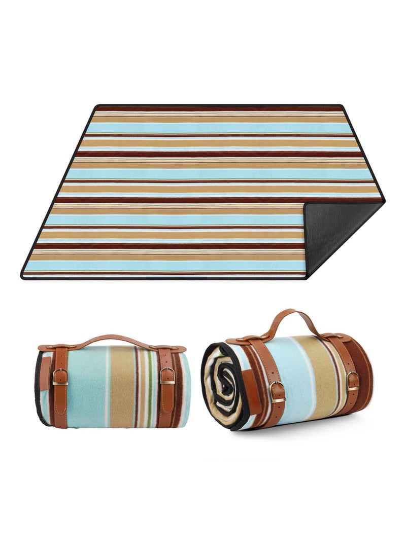 KASTWAVE Outdoor Picnic Mat, Versatile Waterproof Outdoor Blanket - Extra Large Beach Mat, Sand-Free and foldable, with Carry Strap | Portable Camping and Park Blanket for Grass, Hiking, Travel, and Concerts - Image 1