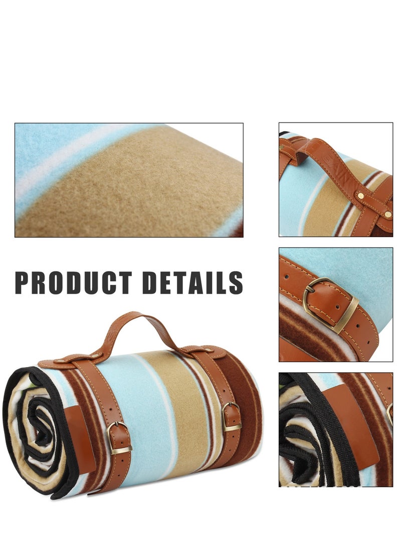 KASTWAVE Outdoor Picnic Mat, Versatile Waterproof Outdoor Blanket - Extra Large Beach Mat, Sand-Free and foldable, with Carry Strap | Portable Camping and Park Blanket for Grass, Hiking, Travel, and Concerts - Image 4