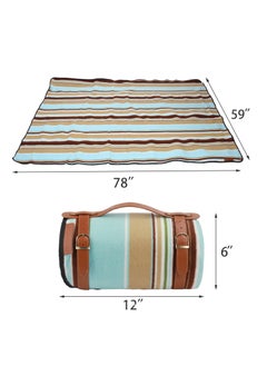 KASTWAVE Outdoor Picnic Mat, Versatile Waterproof Outdoor Blanket - Extra Large Beach Mat, Sand-Free and foldable, with Carry Strap | Portable Camping and Park Blanket for Grass, Hiking, Travel, and Concerts  - Image 2