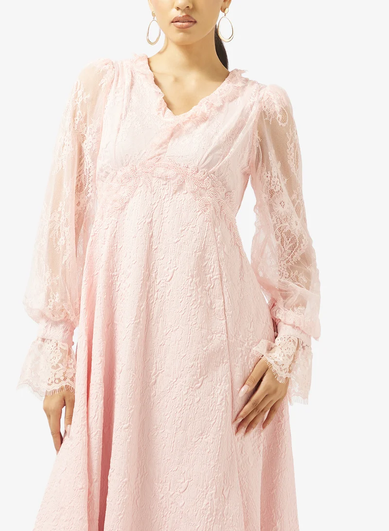 Khizana  Lace A-line Dress for Women | Best Price UAE