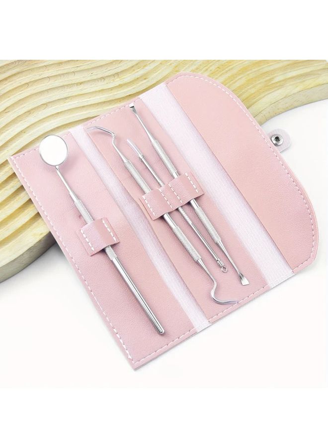 4 Piece Stainless Steel Interdental Picks With Storage Case Dental Cleaning Tool - Image 1