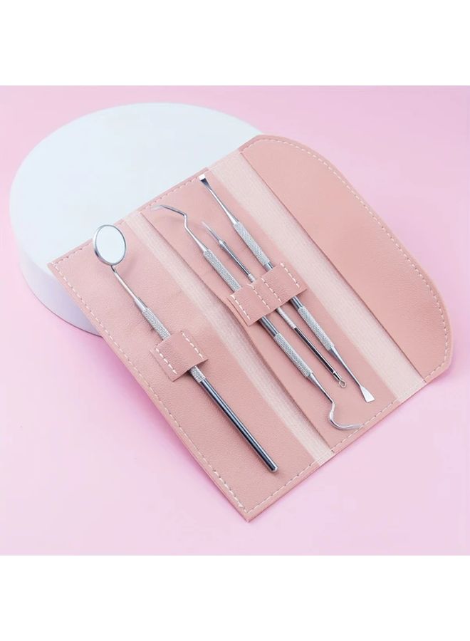 4 Piece Stainless Steel Interdental Picks With Storage Case Dental Cleaning Tool - Image 3
