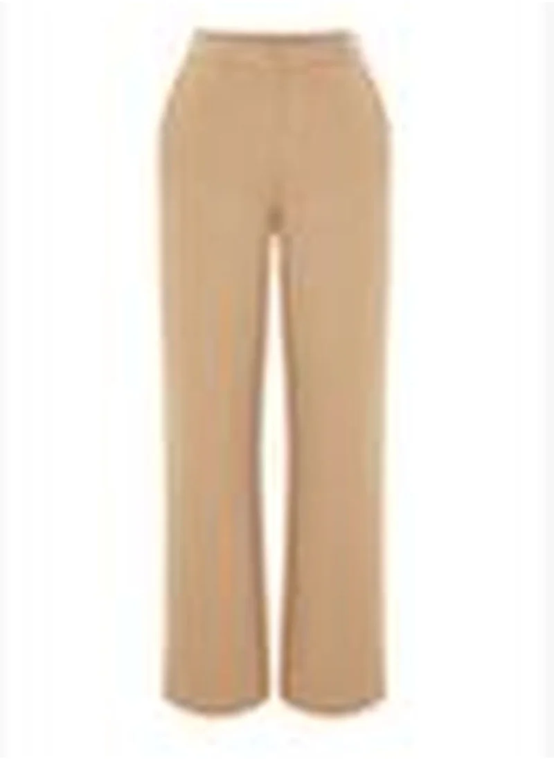 trendyol Mink Wide Leg Wide Leg Woven Trousers TWOAW21PL0332