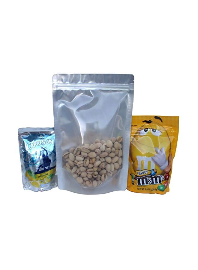 100-Piece Airtight Zipper Pouch Bag Set Clear 3.5x10x7inch  - Image 3