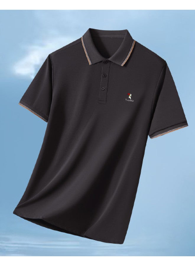 Tucano men's Polo Shirt Short Sleeve Summer Business Casual Turn-down Collar Top For Middle-aged & Elderly Fathers - Image 1