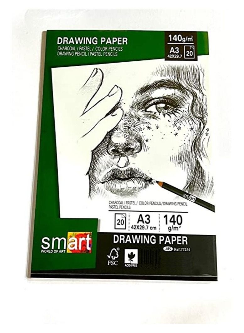 Smart Sketch Smart Drawing 140gm - Size A3 - 20 paper