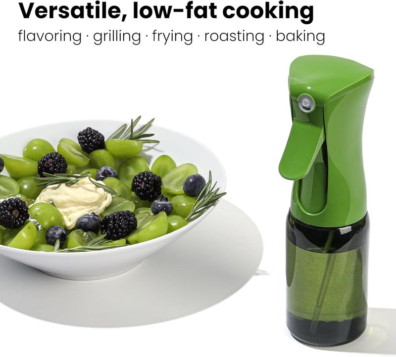 Mistifi Premium Oil Sprayer, Olive Oil Sprayer – Dark Glass Bottle for Cooking, Air Fryer & Salad – Fine Mist, Easy Press – Abyss/Olive Green - Image 3