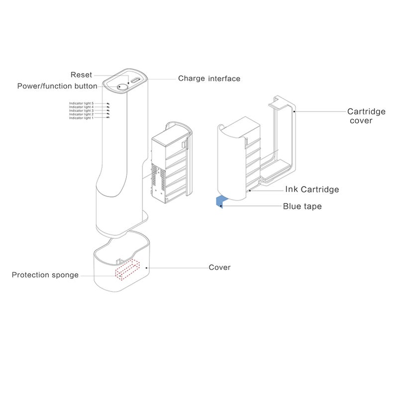 الطابعة اليدوية للطعام Printpen المحمولة المصغرة لفن التحليب بالقهوة بالطابع النقطي لتصميم نماذج يدوية DIY، متصلة لاسلكيًا عبر Bluetooth، مناسبة للمطاعم والمخابز والمقاهي، للخبز والبسكويت والكعكة - تأتي مع 3 قطع - Image 3