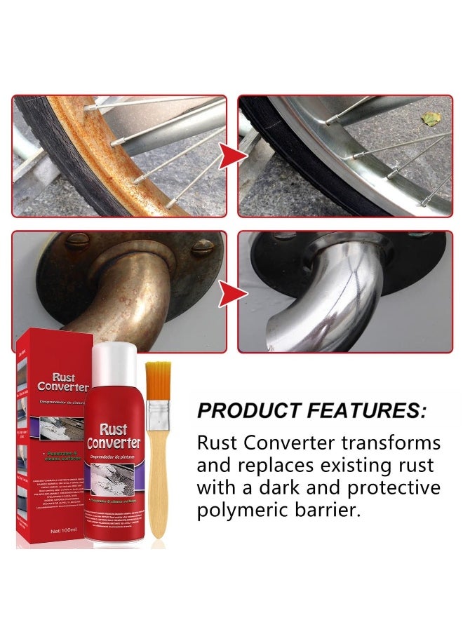 Generic - Car Rust Remover, Multipurpose Rust Remover, Car Chassis Rust Converter, Water-based Metal Rust Remover, Rust Inhibitor, Anti Rust Remover for Car Truck with Brush (100ML) - Image 1