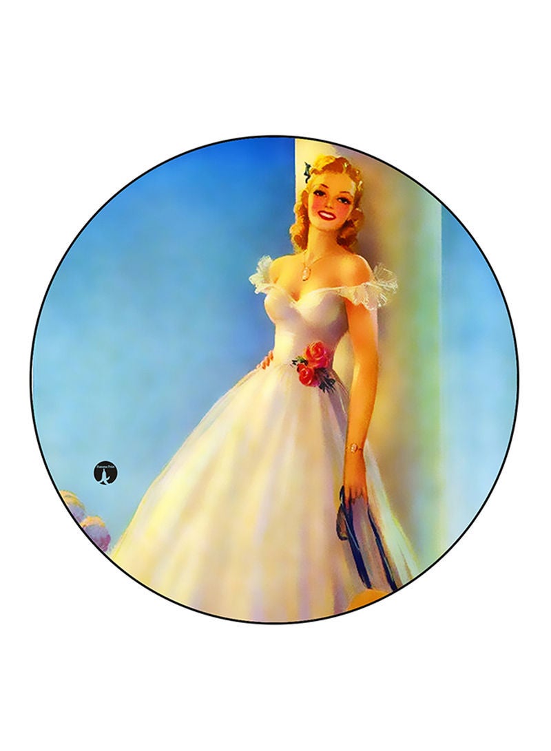 RKN Woman Printed Mouse Pad  Multicolour
