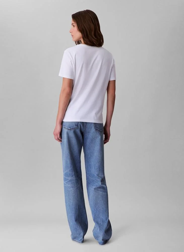 Calvin Klein Jeans 2 Pack of Logo V Neck T-Shirt