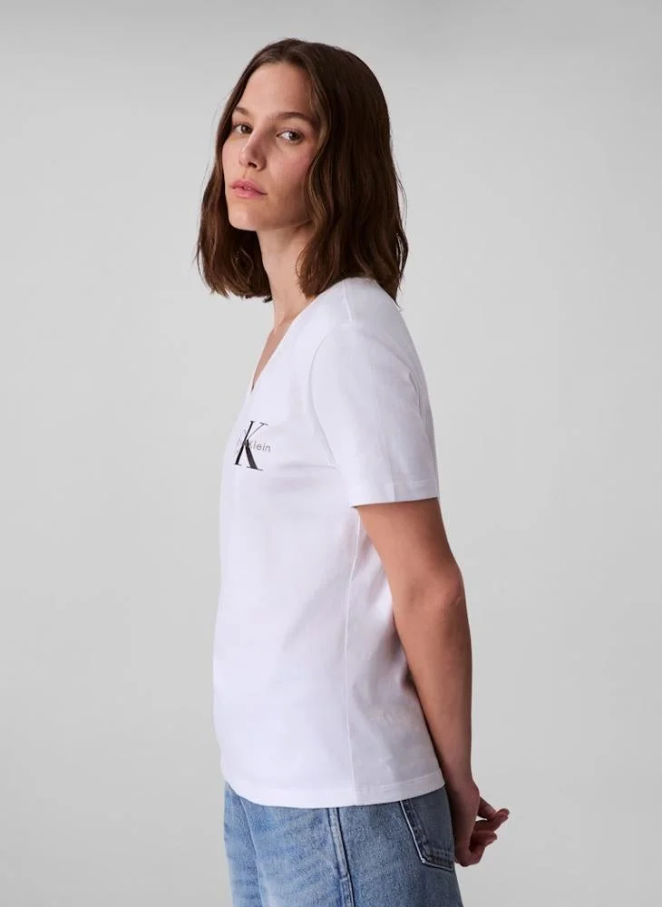 Calvin Klein Jeans 2 Pack of Logo V Neck T-Shirt