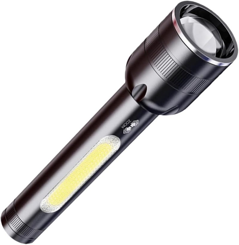 High Power 50000 Lumens Rechargeable LED Flashlight USB Solar Emergency Torch - Image 1