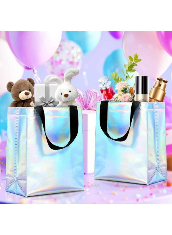 ميتوي حقائب هدايا 15 قطعة ، 32 * 12 * 28 سنتيمتر غير منسوجة قابلة لإعادة الاستخدام حقائب هدايا بالجملة ، مع مقابض سوداء وقاعدة متينة ، حقائب هدايا الكريسماس لأعياد الميلاد ، الزفاف ، عيد الفصح، عيد الميلاد ، حفلة عطلة - Image 2