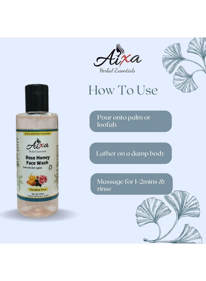 Khadi Herbal Herbigiri Herbal Rose and Honey Soothing Body Wash (420 ml) - Image 4