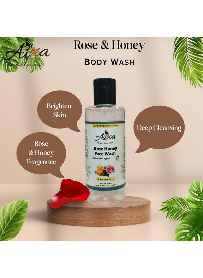 Khadi Herbal Herbigiri Herbal Rose and Honey Soothing Body Wash (420 ml) - Image 3