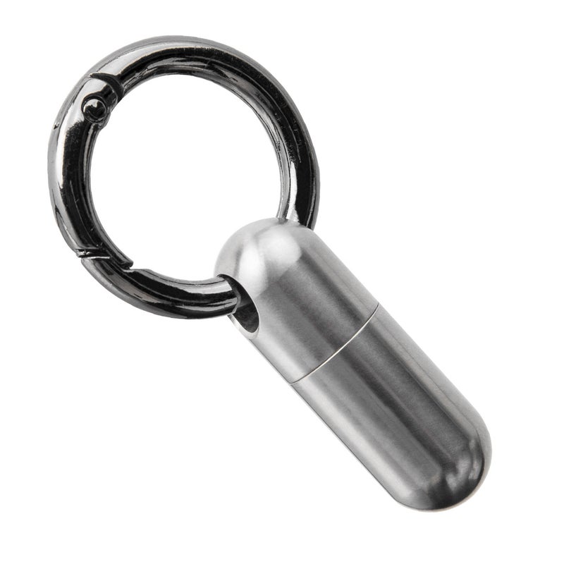Titanium Mini Waterproof Pill Holder Keychain Primary Colors