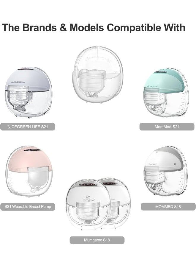 Gowing Wearable Breast Pump Accessories Replacement Parts Flange 24mm Compatible with TSRETE MOMMED S21 S18 - Image 2