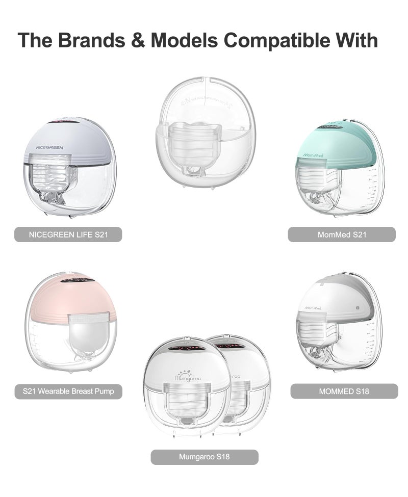 Gowing Wearable Breast Pump Accessories Replacement Parts Flange 24mm Compatible with MOMMED S21 S18 - Image 2
