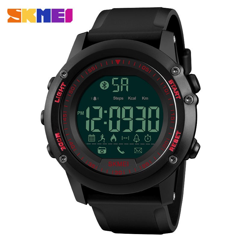 Multifunction Bluetooth Sports Wristwatch Red