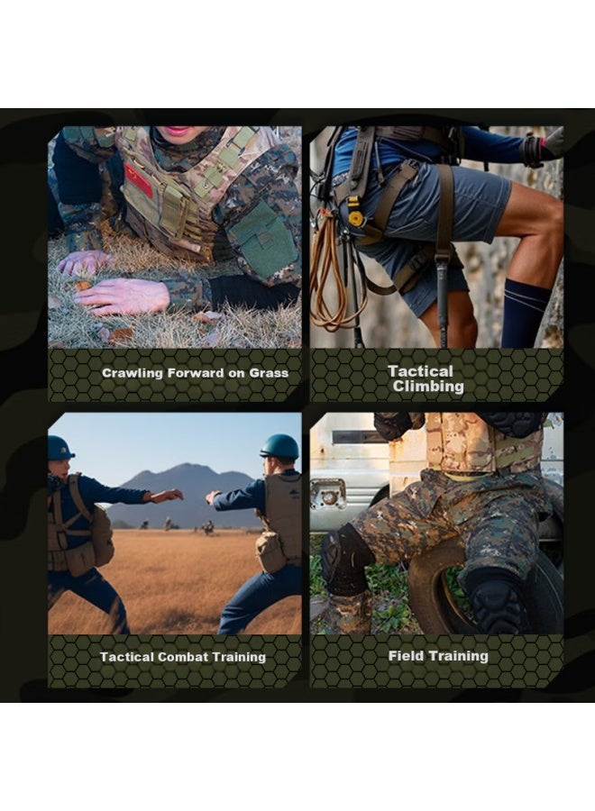Bamel Baimai'er Tactical Knee And Elbow Pads, Crawling Training Set For New Recruits, Military Training Sportswear, Protective Gear, Thickened Breathable, Anti-fall And Anti-collision - Image 3
