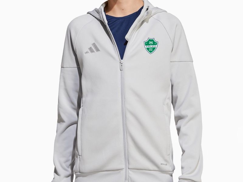 Adidas Al Ahli 25/26 Travel Jacket Grey Youth
