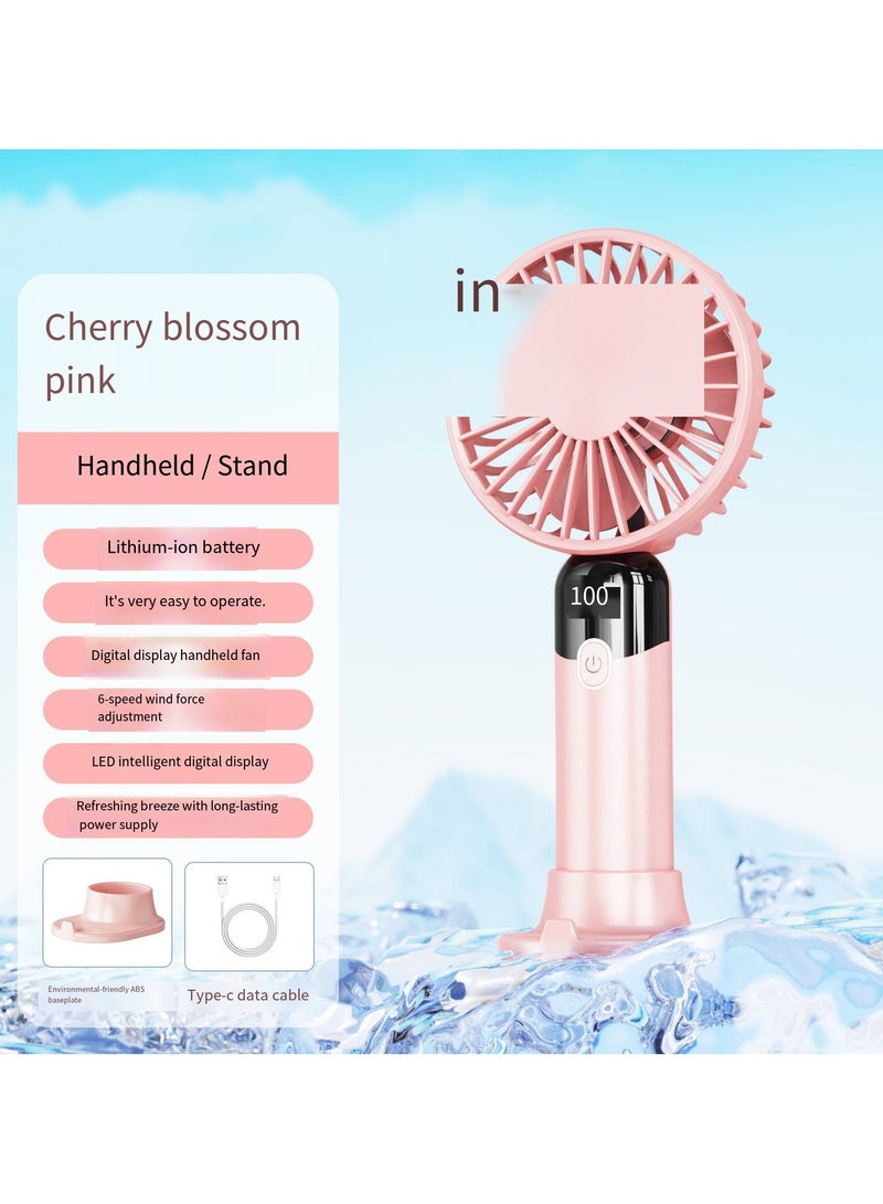 general Ultra-Quiet Office Handheld Fan - Portable Mini USB Rechargeable Fan