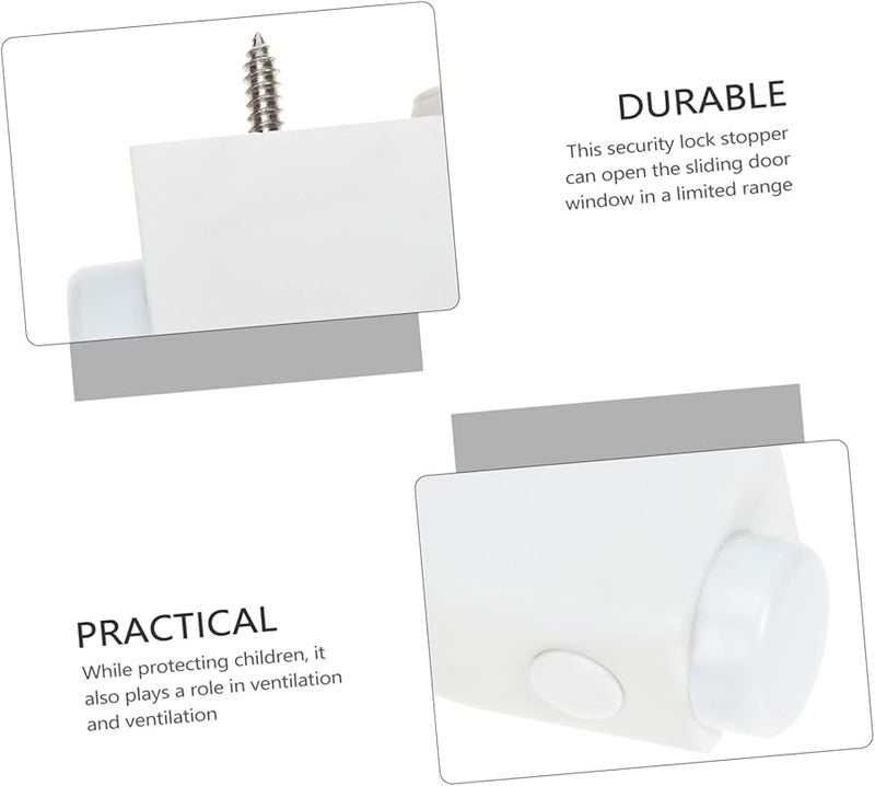 Artibetter 4 Pack Sliding Door Safety Lock Child Proof Window Anti Theft Security Stopper - Image 4