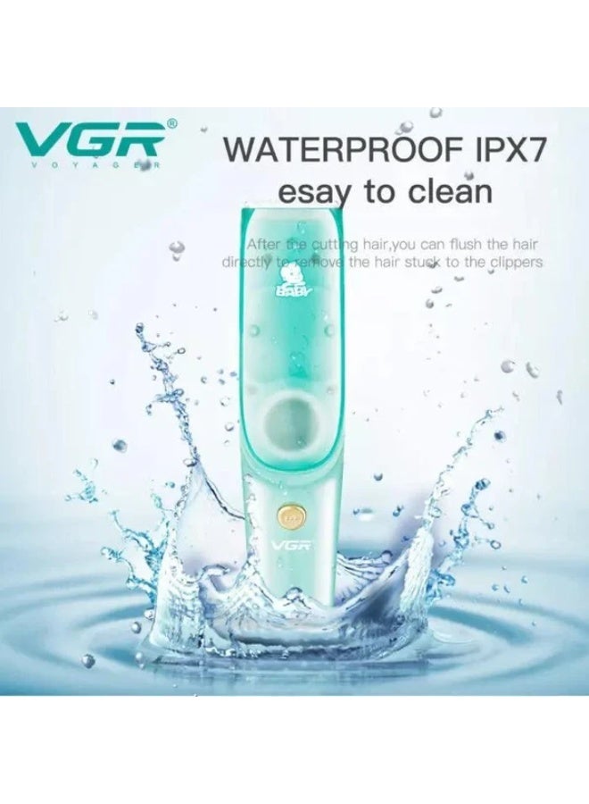 VGR V-151 Baby Vacuum Hair Clipper, Green - Image 2