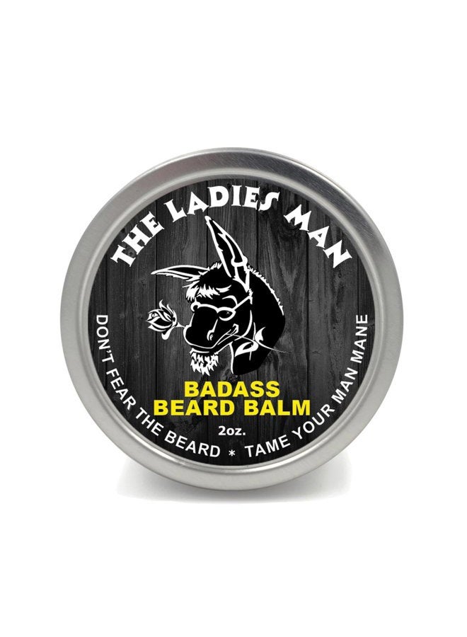 Badass Beard Care Beard Balm 2 oz The Ladies Man - Image 1
