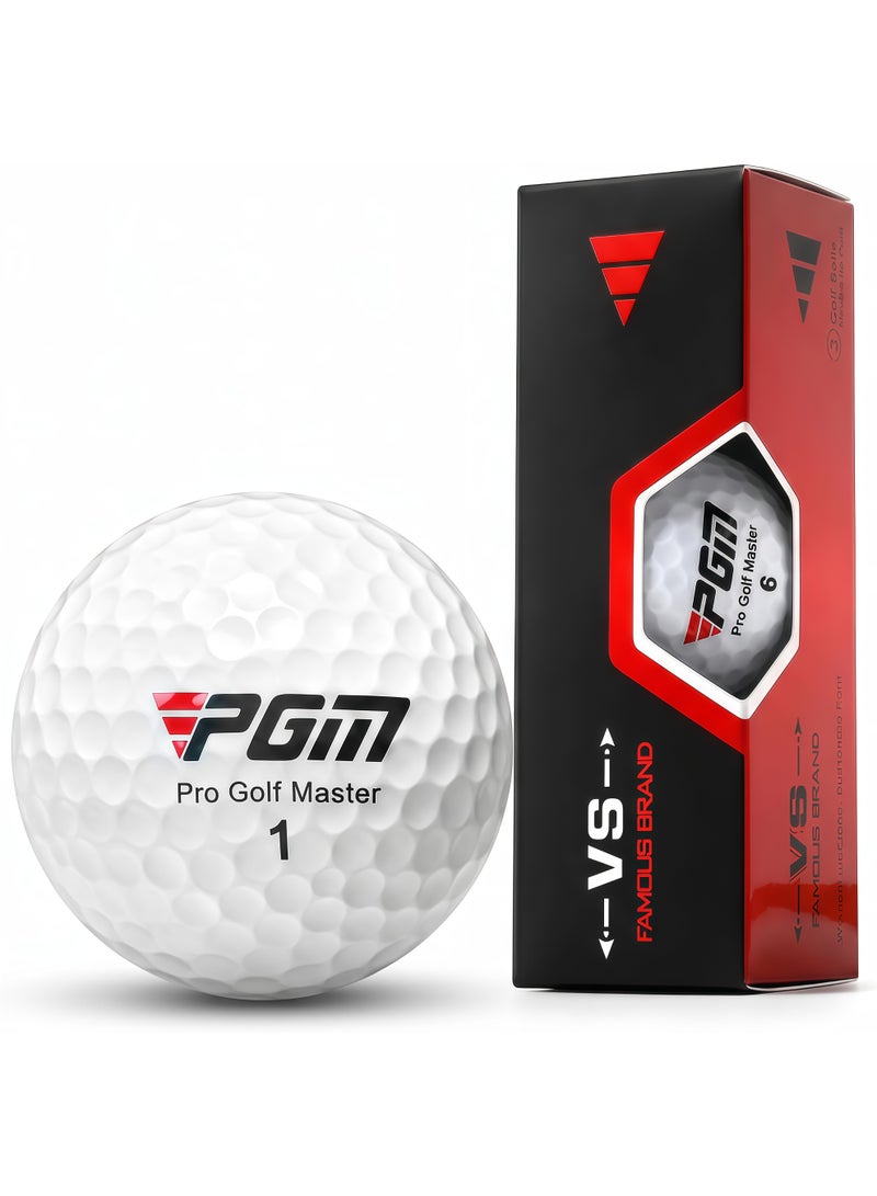 Panda Sports 3 Pack Golf Ball，Series Boxed Golf Gift Balls, 1 Boxes (3 Balls Per Box), Boxed Tournament Golf Balls, Gift Golf Balls, Premium Standard Golf Balls for Distance and Straighter Shots, Three-Piece Golf Ball Designed for Advanced Golfers, Standard Golf Accessories for Adults - Image 1