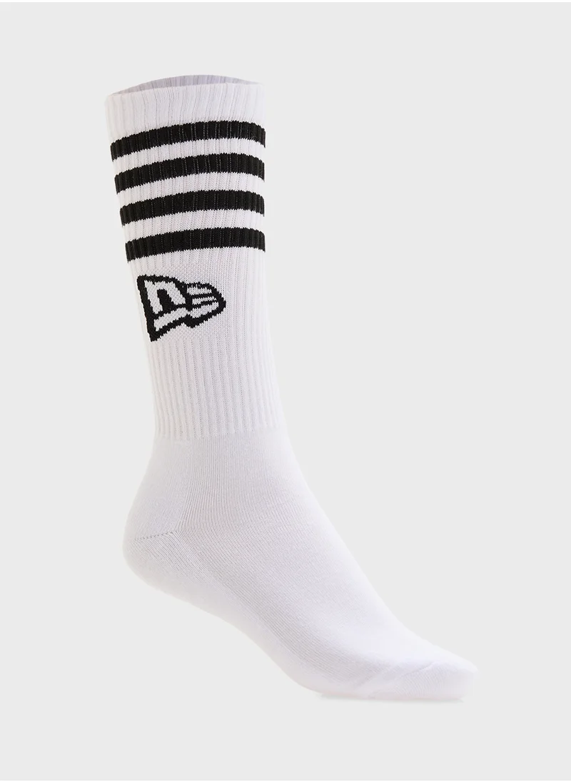 نيو ايرا Stripe Crew Socks