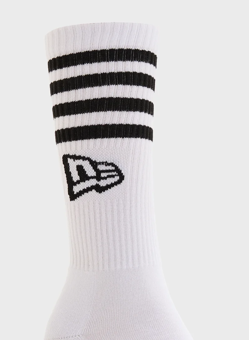 NEW ERA Stripe Crew Socks