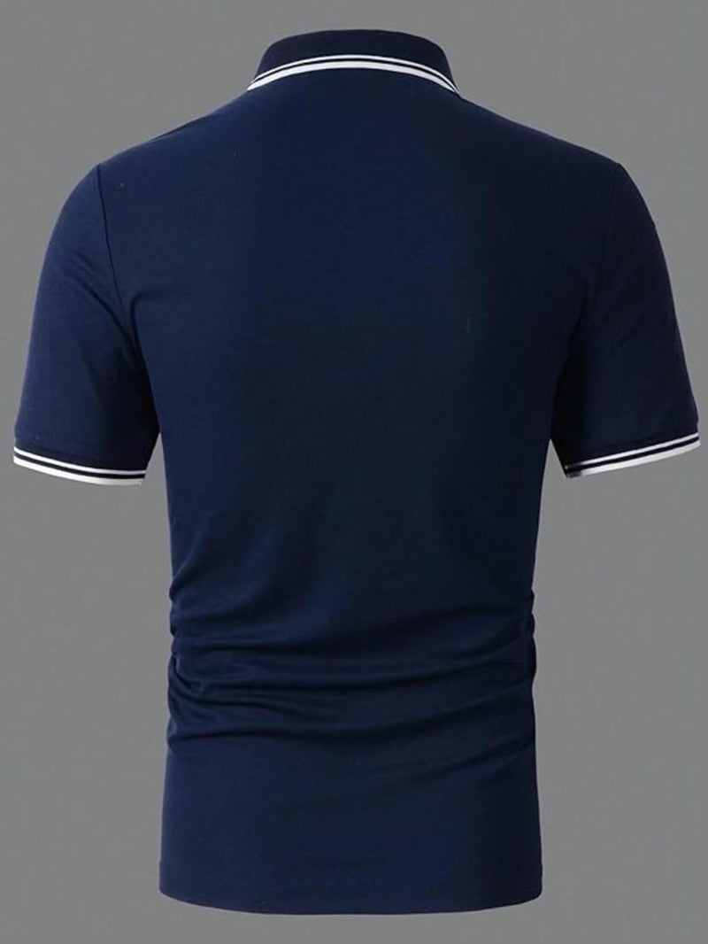 Lymio Polo T Shirt for Men || Men Casual T-Shirt || Polo Available in Combo Pack of 2 (Polo-19-20-Blue-Grey-3XL) - Image 4