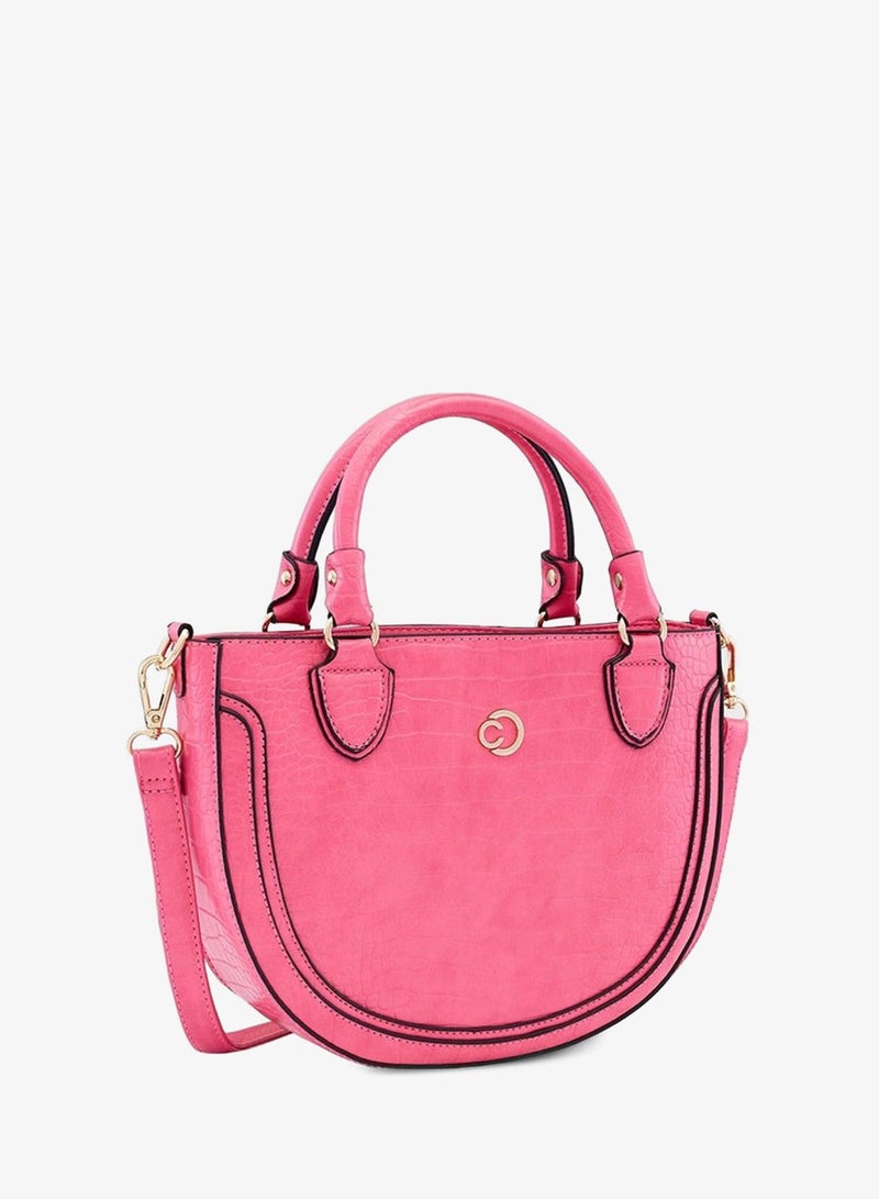 CAPRESE-NICOLE SATCHEL SMALL FLAMINGO - Image 2
