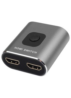 Generic HDMI Switch 4K 60Hz, Bi-Directional HDMI Switcher 2 in 1 Out, HDMI Splitter 1 in 2 Out, Plug and Play, HDMI Switch Supports 4K 3D 1080P for PS4 Xbox Blu-Ray Player Fire Stick PC HDTV (Silvery)  - Image 1