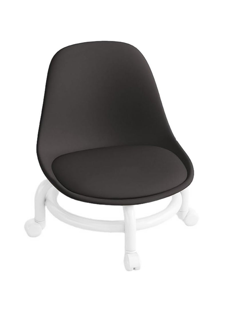 brunson Low Roller Seat Low Stool with 360° Rotating Wheel Pulley Low Stool Backrest with Wheels Household Small Chair Wheel Stool Chair - Image 1
