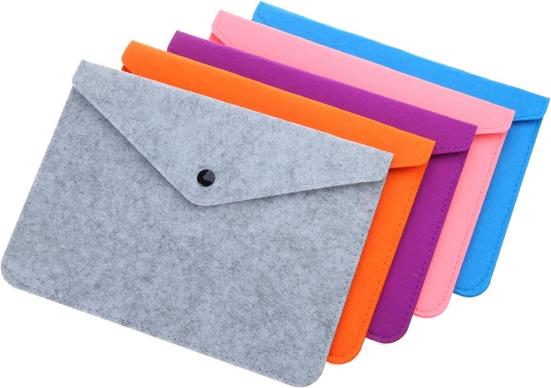 Oil resistant Felt File Folder Briefcases Document Bag Paper Folder Portfolios Case Letter Envelope Handbag Button Closure Foldable Case Market mainstream color picks - Image 5