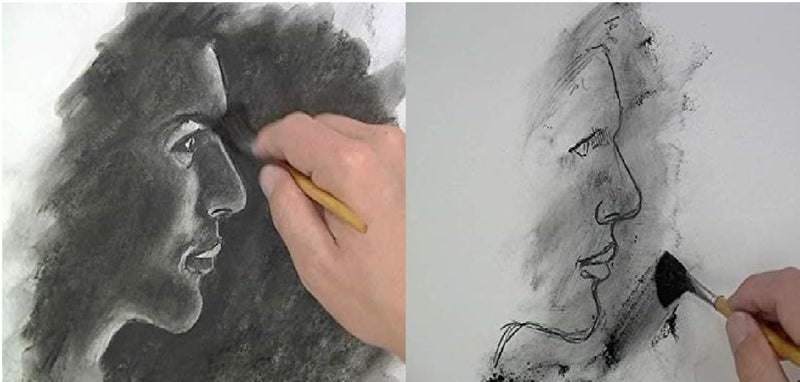 ChiggiWiggi Art Blending Brush with 6 Pcs Blending Paper Stumps and 1 Kneadable Eraser for Drawing Arts - Image 2