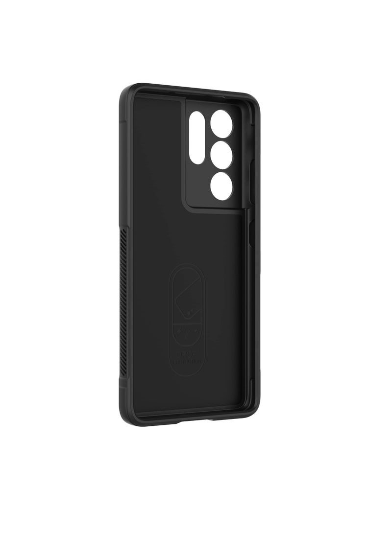 Phone case cover Magic Shield TPU + Silicone Shockproof Phone Case For Samsung Galaxy S21 Ultra (Black) - Image 2