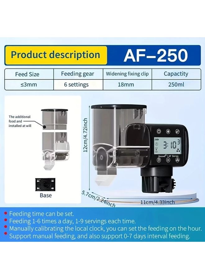 1pc Automatic Fish Tank Feeder Intelligent Timed Aquarium Feeding Device 16 91oz - Image 3