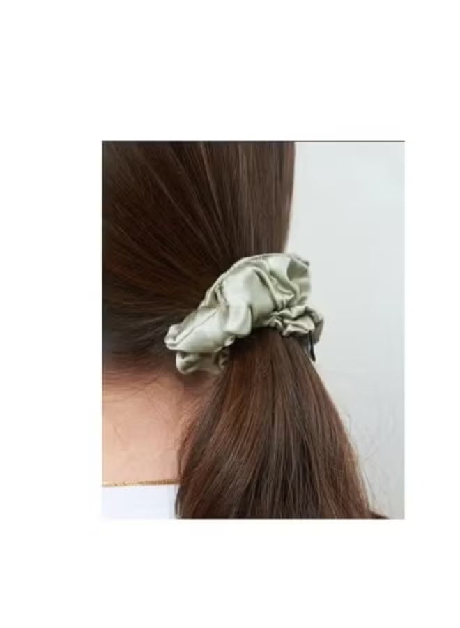 Large, soft satin silk hair ties for women, suitable for curly and thick hair for women and girls (7 pieces, multi-colored) - Image 5