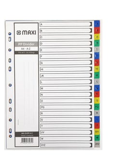 Maxi Maxi A-Z Part Color Polypropylene Divider 